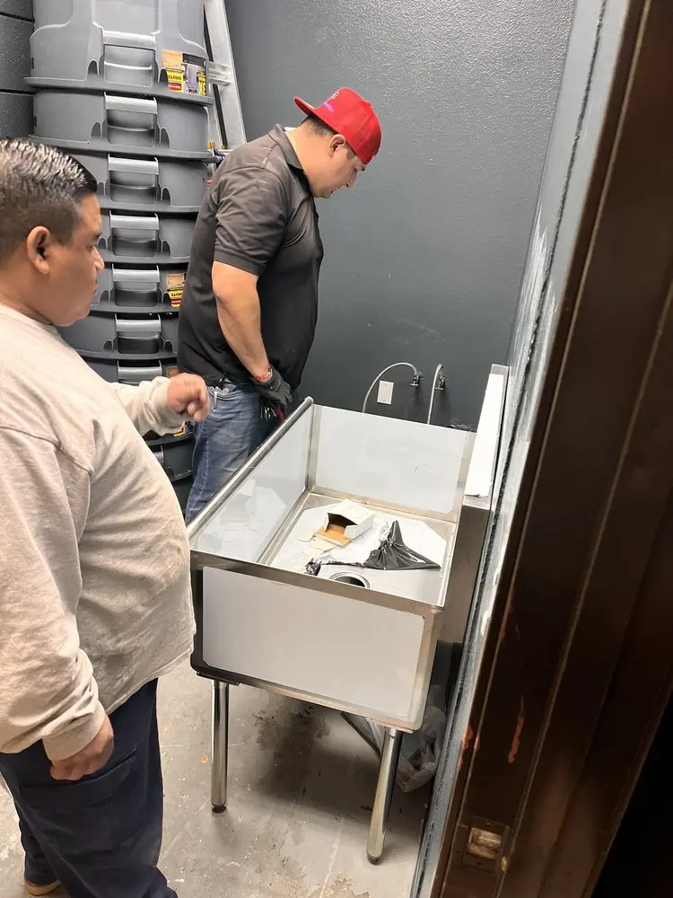 Commercial plumbing and sink installation in Morristown